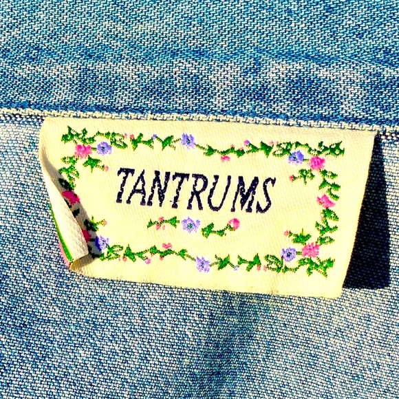 Beautiful embroidered denim jacket by Tantrums. Size M - Picture 10 of 10